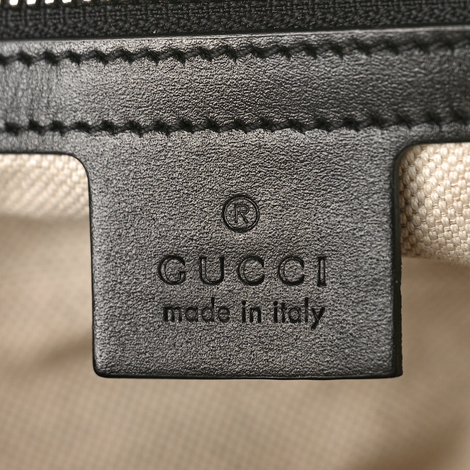 Gucci Calfskin GG Tennis Embossed Backpack Black 6 of 10
