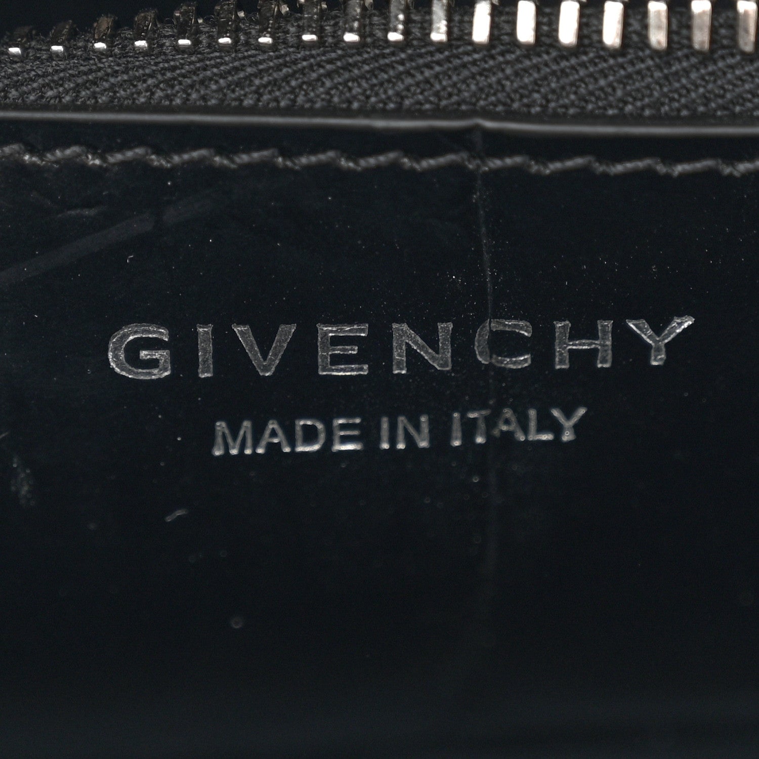 Givenchy Calfskin Crocodile Embossed Medium Lock Antigona Black 6 of 12
