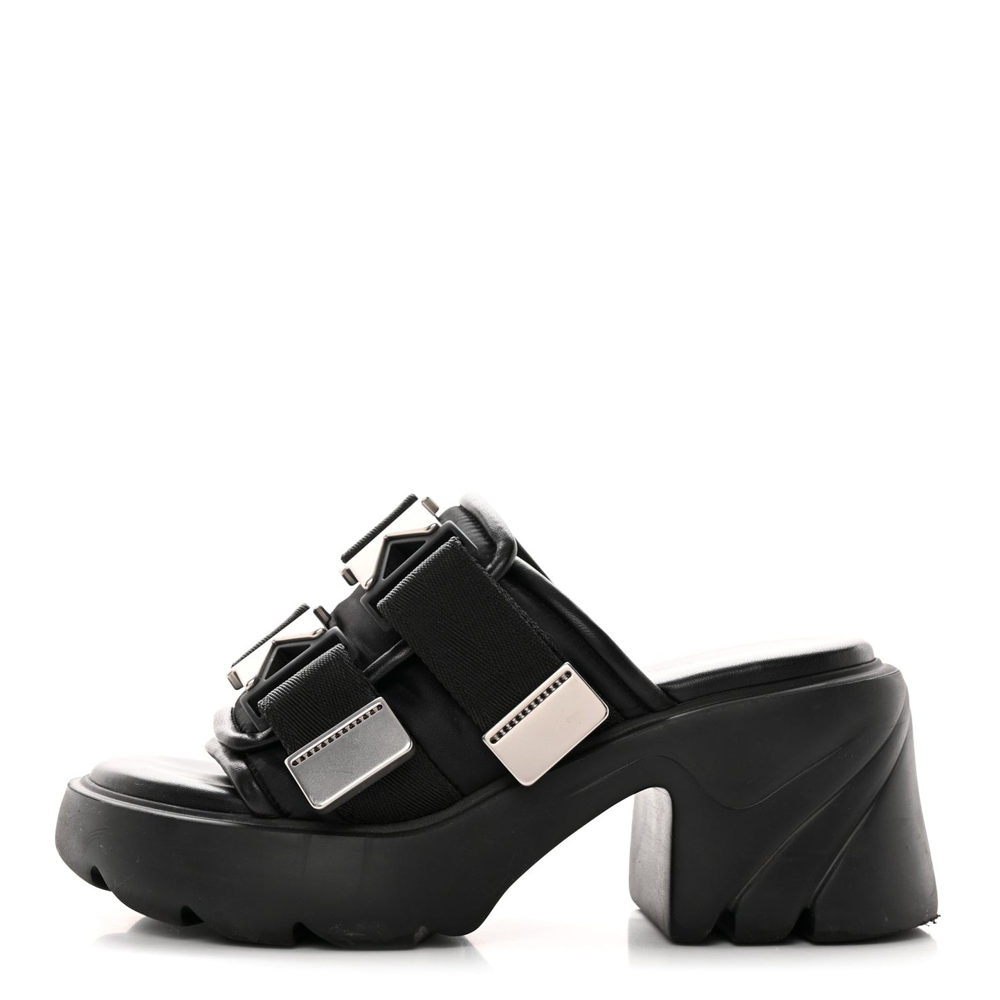 Nappa Flash 80mm Sandals 38 Black