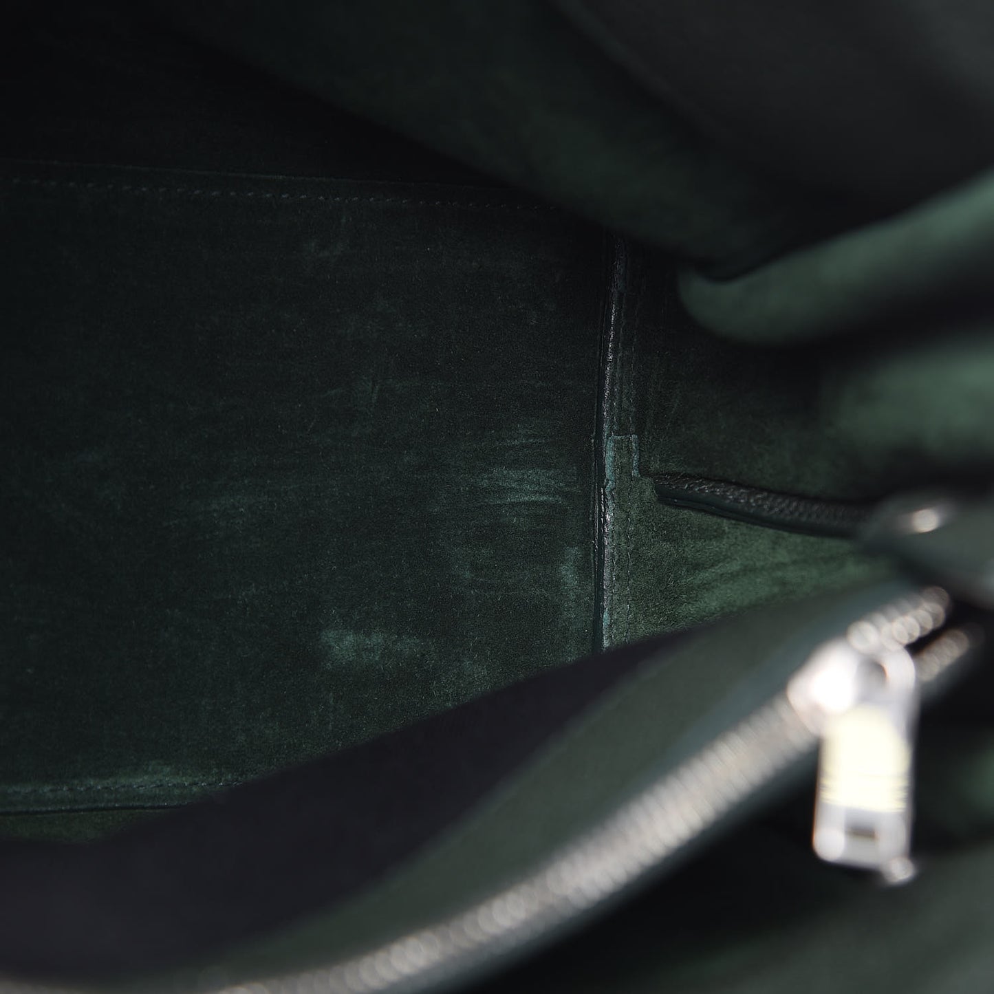 Grained Calfskin Small Supple Sac De Jour Dark Vert