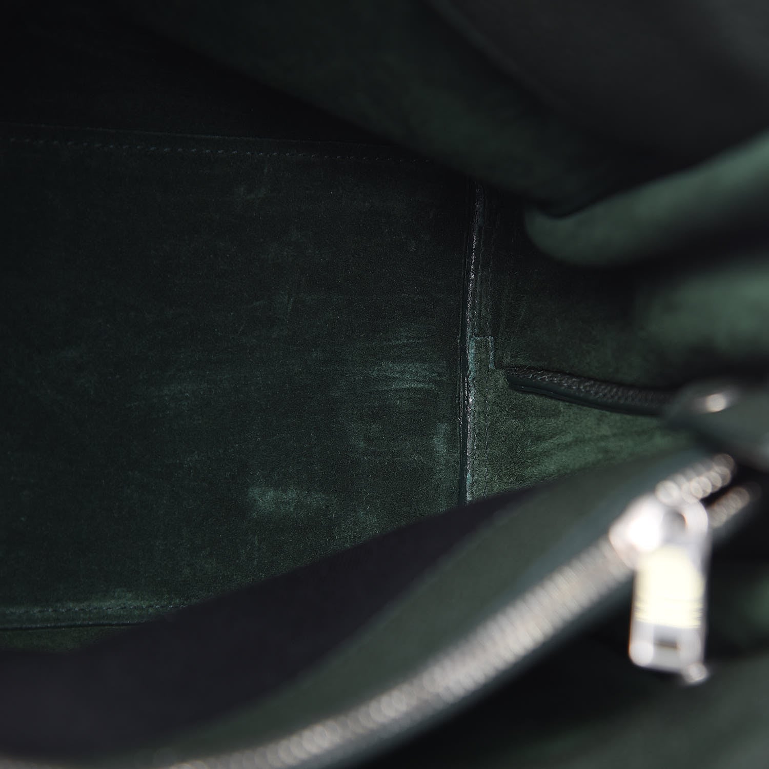 Saint Laurent Grained Calfskin Small Supple Sac De Jour Dark Vert 10 of 11