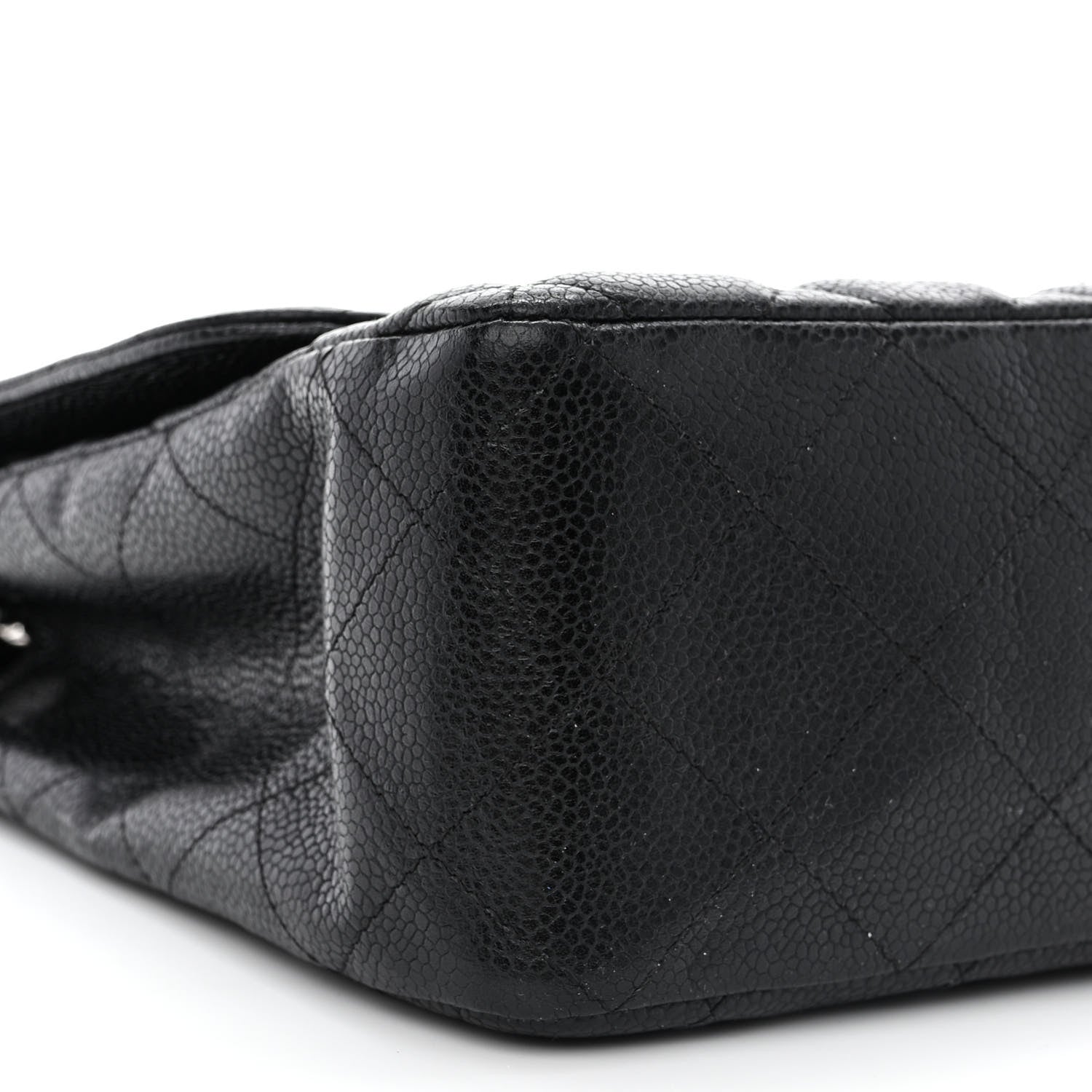 Chanel Caviar Quilted Jumbo Single Flap Black 10 of 11