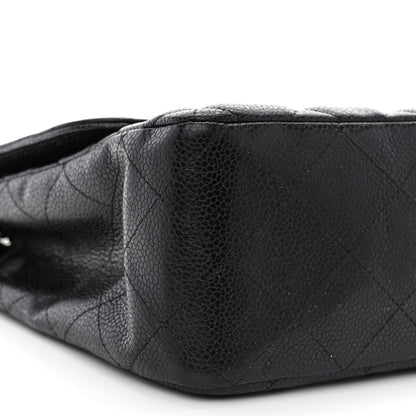 Chanel Caviar Quilted Jumbo Single Flap Black 10 of 11