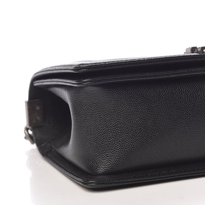 Chanel Caviar Quilted Medium Boy Flap Black 9 of 11
