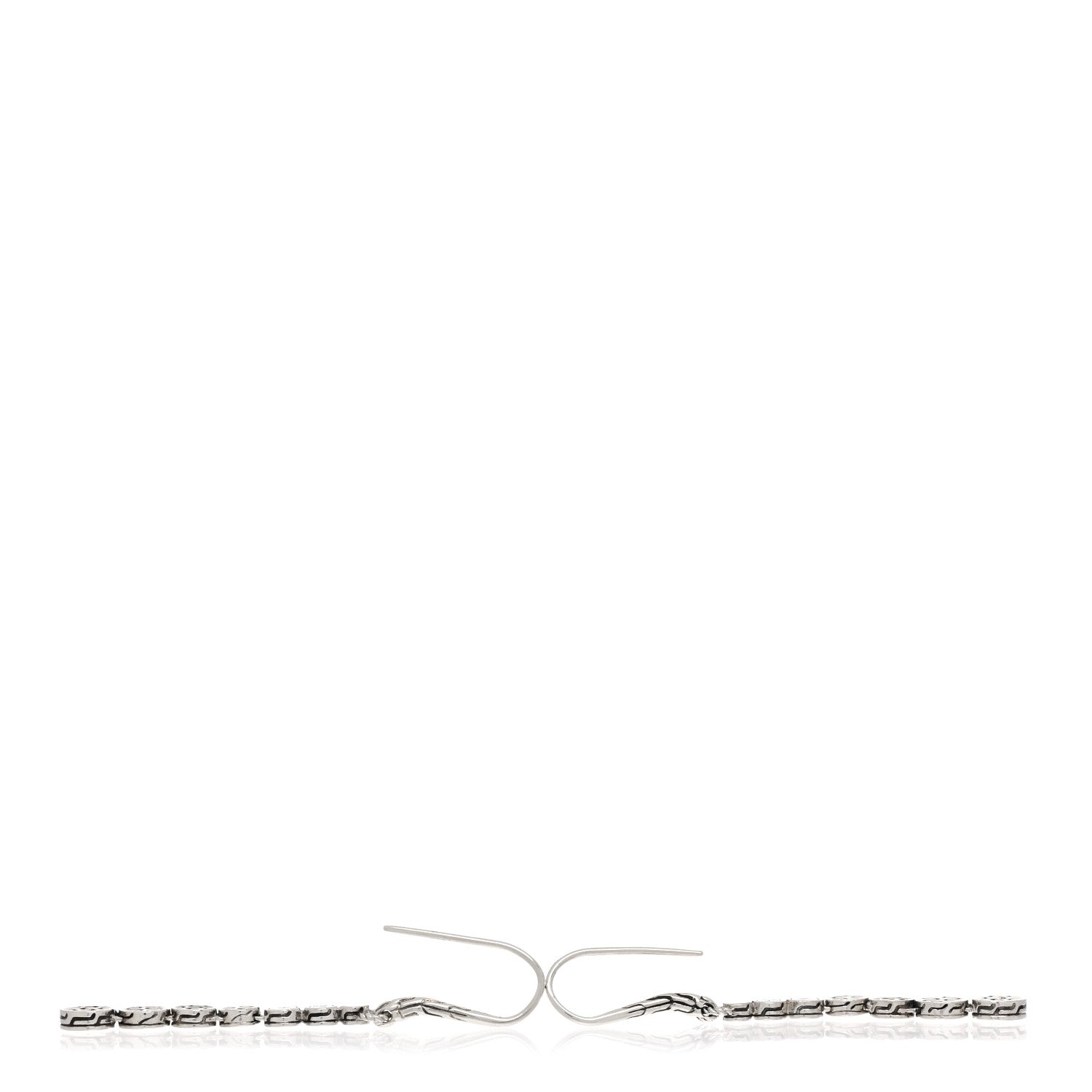 John Hardy Sterling Silver Black Sapphire Dot Drop Earrings 3 of 4