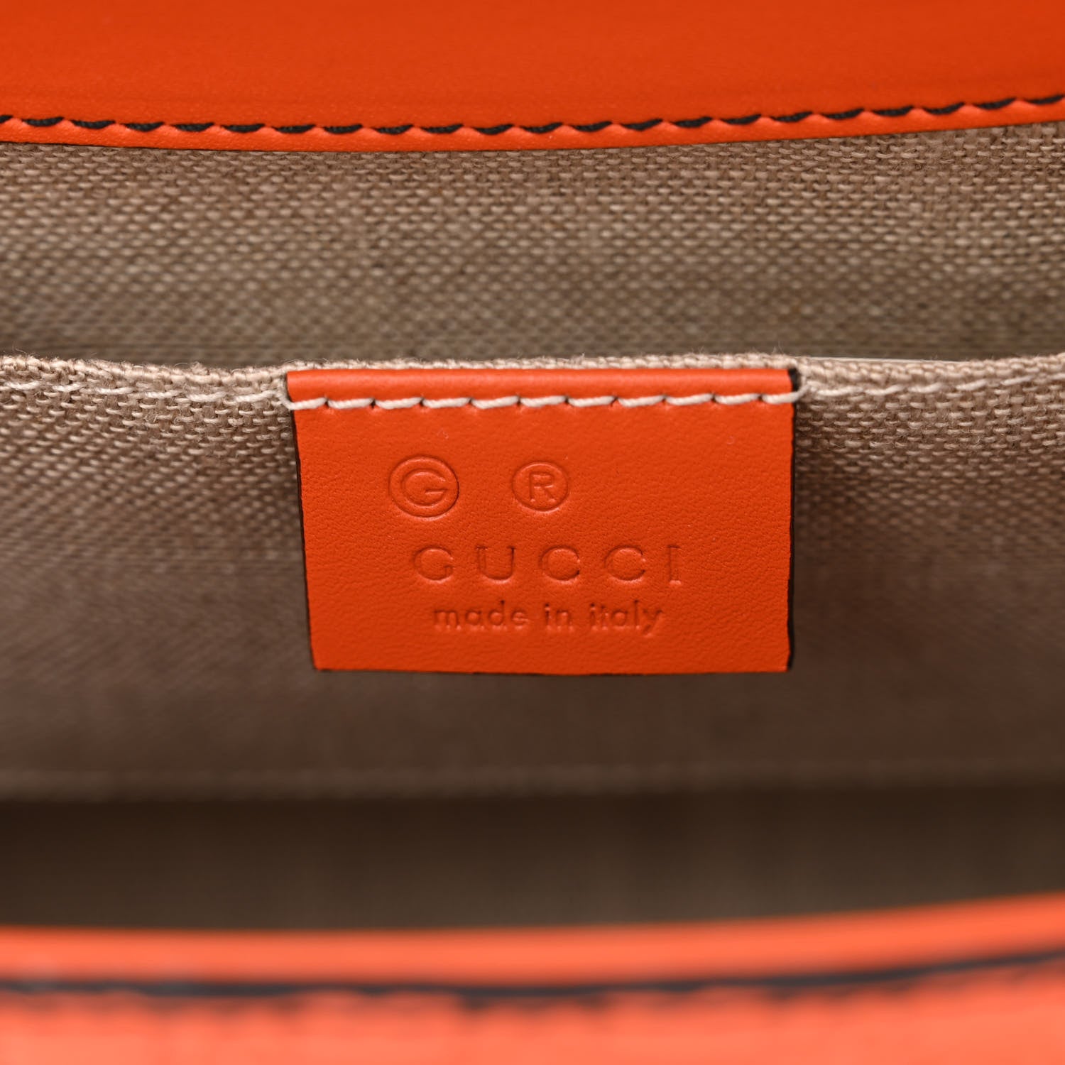 Gucci Microguccissima Medium Emily Chain Shoulder Bag Sun Orange 6 of 9