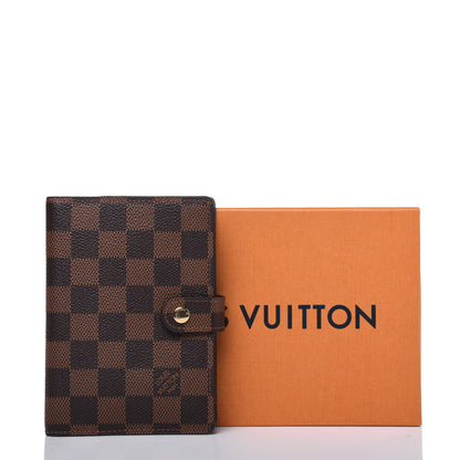 Louis Vuitton Damier Ebene Small Ring Agenda Cover 13 of 13
