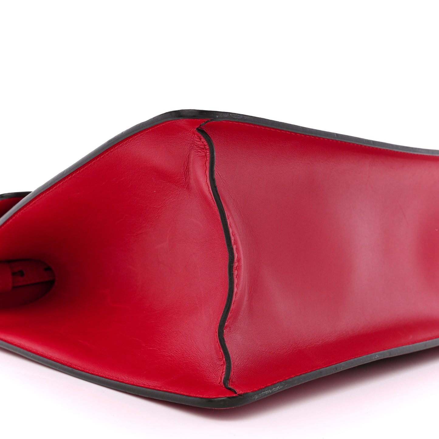 Calfskin Medium Sylvie Top Handle Bag Hibiscus Red