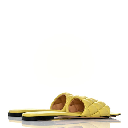 Bottega Veneta Nappa Matelasse Padded Flat Sandals 39 Pear 4 of 7