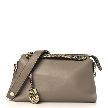Fendi Vitello Dolce Elaphe Medium By The Way Boston Bag Tortora Multicolor 1 of 9