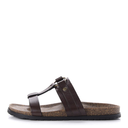 Saint Laurent Lambskin Maine Liscio Jimmy Ring Sandal 45 Moro 1 of 7