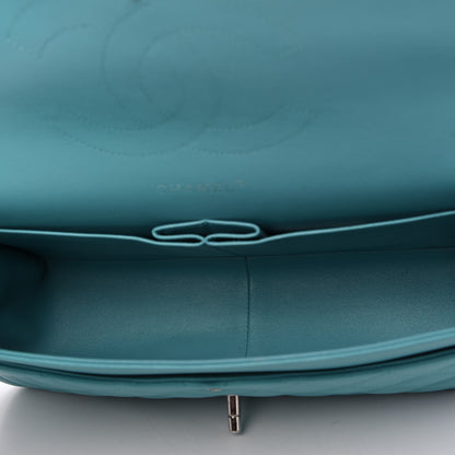Chanel Lambskin Quilted Jumbo Double Flap Turquoise 5 of 10