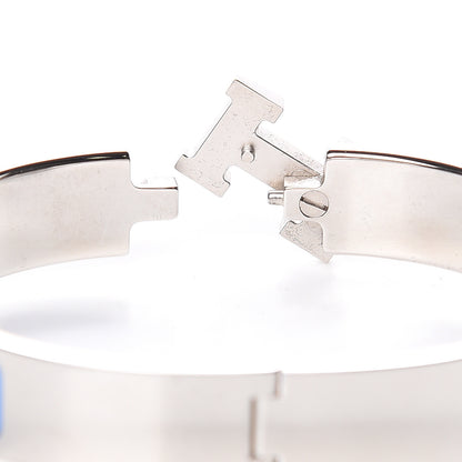 Hermes Enamel Narrow Clic Clac H Bracelet PM Bleu Transat 4 of 5