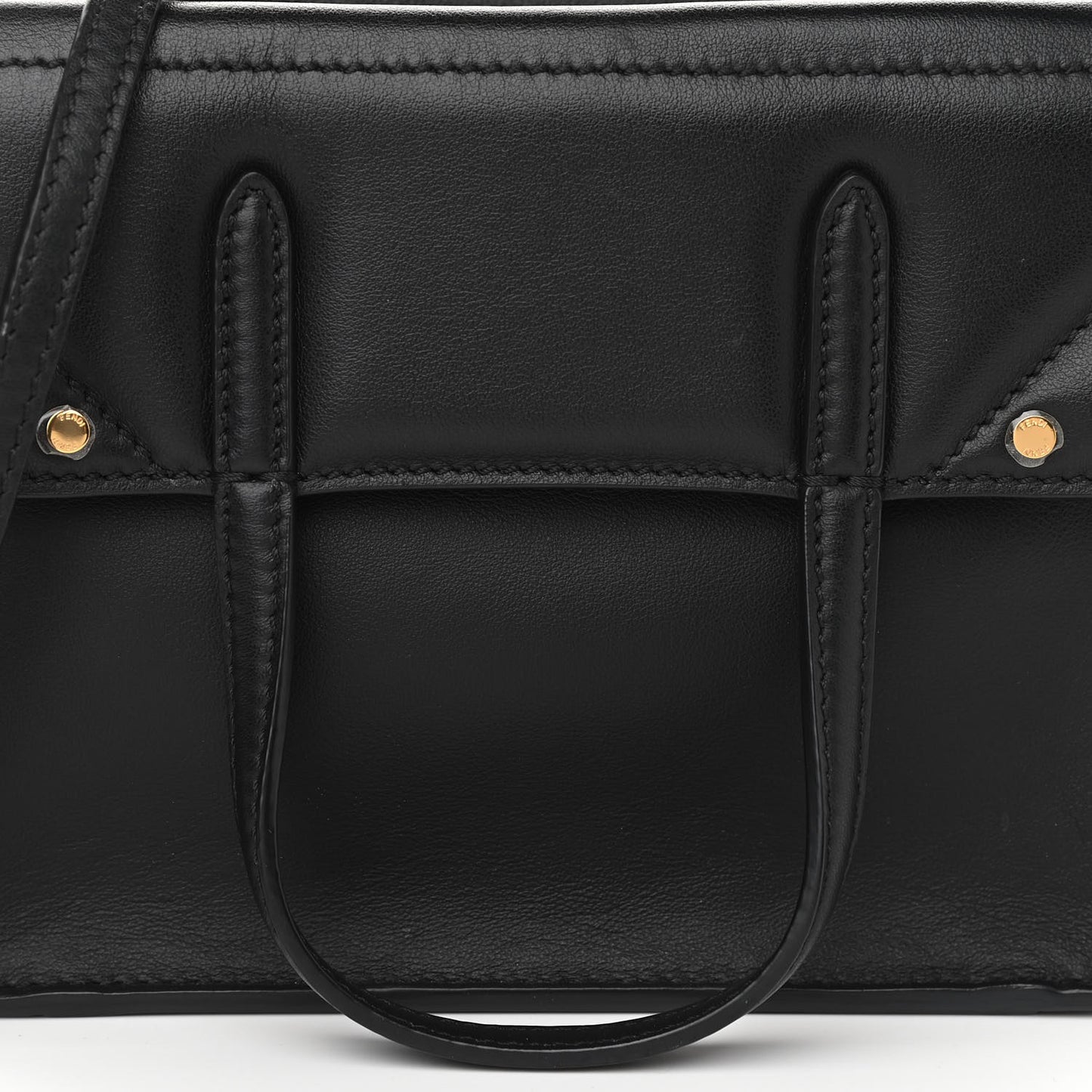 Vitello Grace Matte Small Flip Tote Black