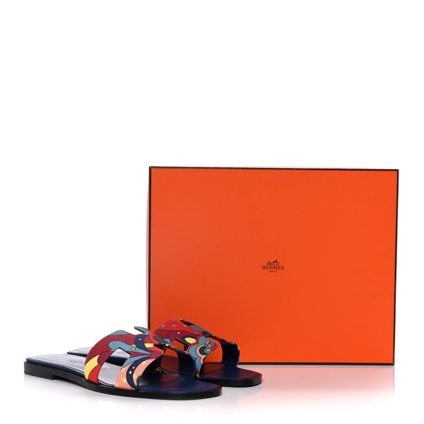 Canvas Faubourg Rainbow Oran Sandals 37.5 Multicolore Bleu Maritime