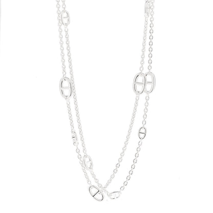 Hermes Sterling Silver Farandole Necklace 120 1 of 5