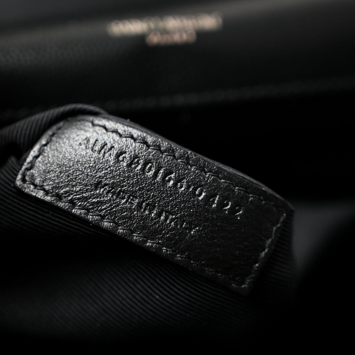 Grain De Poudre Textured Mixed Matelasse Large Triquilt Monogram Monochrome Satchel Black