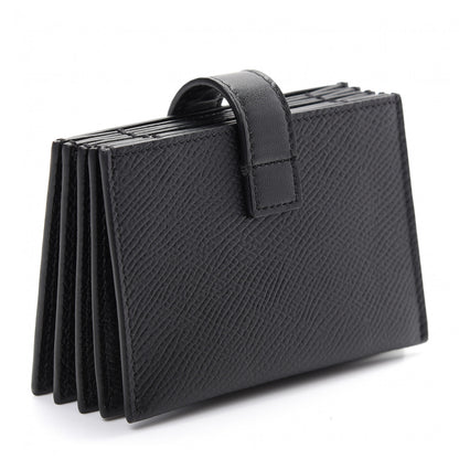 Celine Grained Shiny Calfskin Accordion Card Holder Black 3 of 7