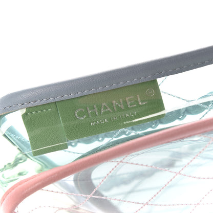 Chanel Lambskin PVC Quilted Medium Coco Splash Flap Blue Green 8 of 14