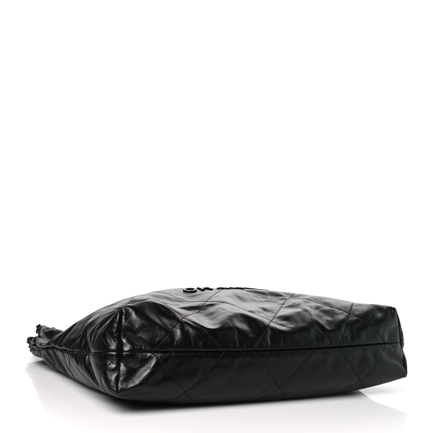 Shiny Calfskin Quilted Chanel 22 So Black