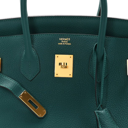 Hermes Togo BIRKIN 35 Malachite 6 of 16