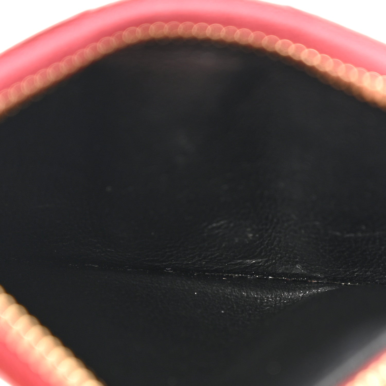 Saint Laurent Grain De Poudre Matelasse Chevron Monogram Fragments Zippered Card Case Opyum Red 4 of 10
