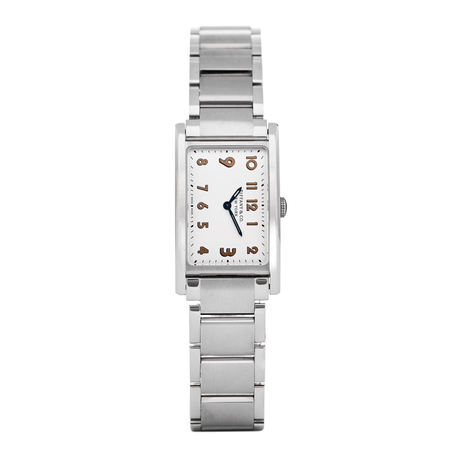 Tiffany Stainless Steel 25mm East West Quartz Watch 1 of 5
