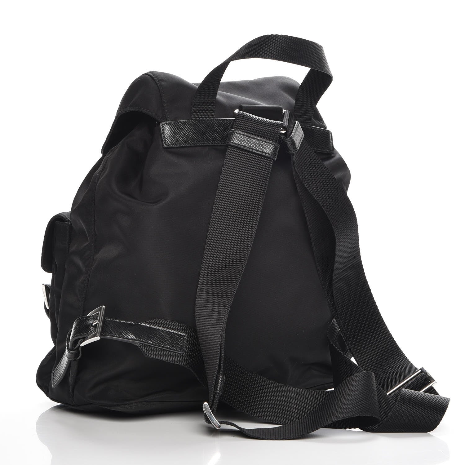Prada Nylon Vela Medium Backpack Black 3 of 8