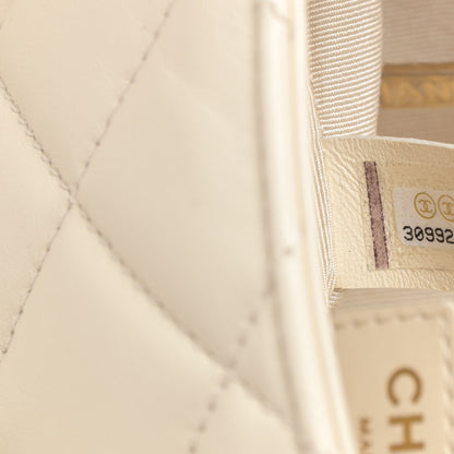 Chanel Lambskin Quilted Small CC Coin Flap Bag Ivory 7 of 11