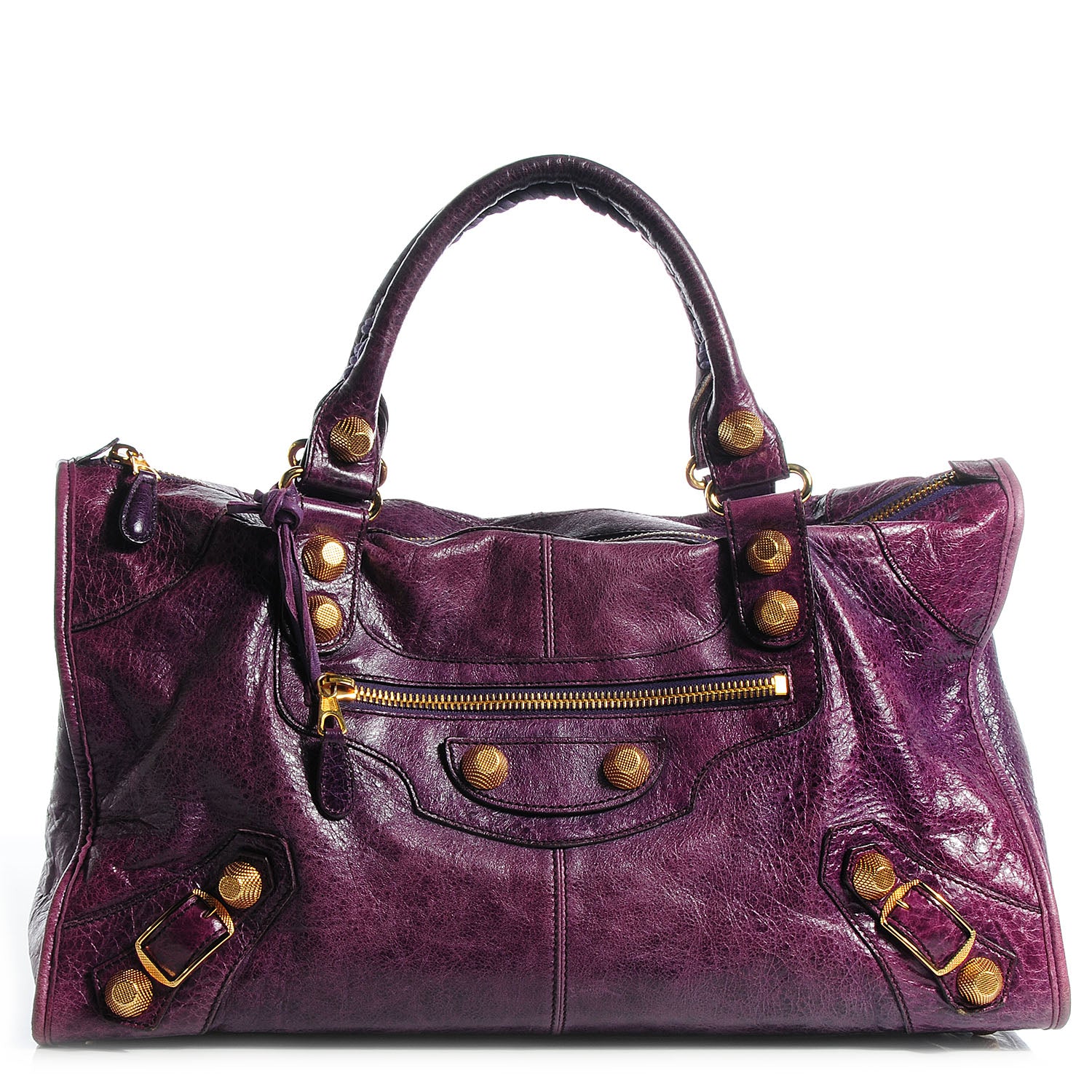 Balenciaga Chevre Giant 21 Gold Hardware Work Violet 1 of 12