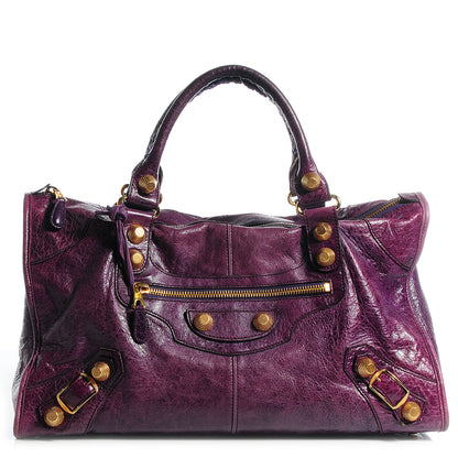 Balenciaga Chevre Giant 21 Gold Hardware Work Violet 1 of 12