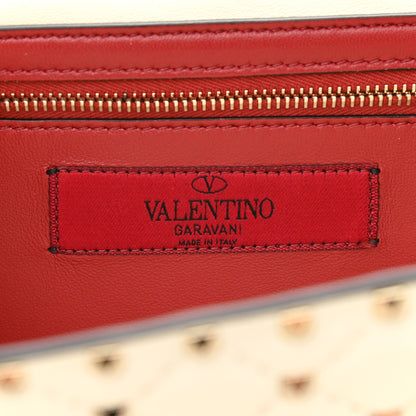 Valentino Garavani Nappa Rockstud Spike Wallet on Chain Light Ivory 6 of 11