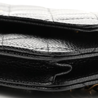 Chanel Caviar Quilted Wallet On Chain WOC Black 11 of 12