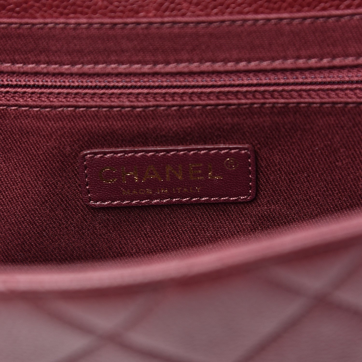 Chanel Caviar Quilted Large Retro Class Flap Burgundy 5 of 18