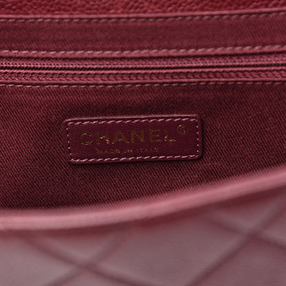 Chanel Caviar Quilted Large Retro Class Flap Burgundy 5 of 18