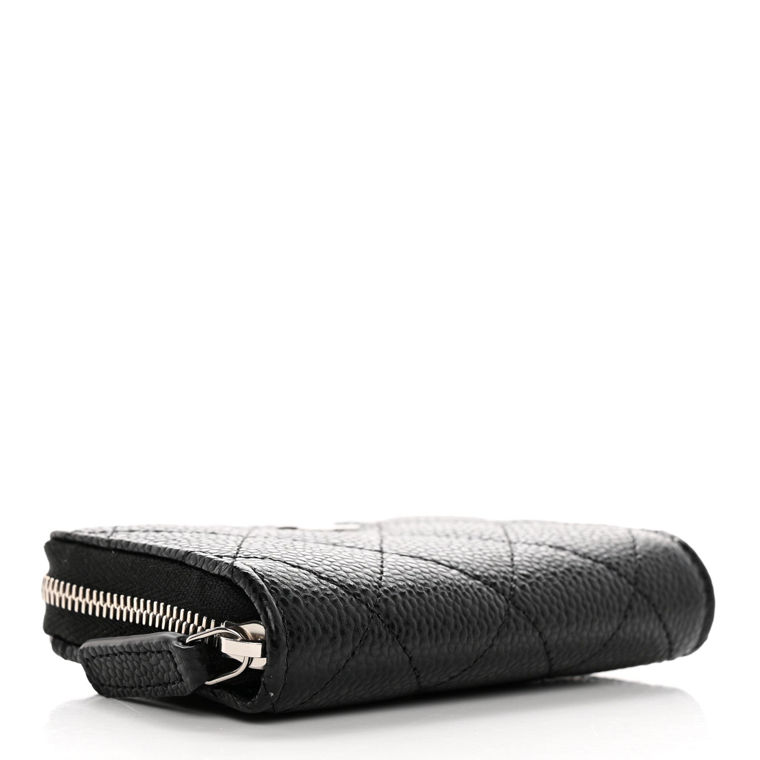 Chanel Caviar Quilted Zip Coin Purse Black 4 of 8
