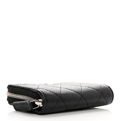 Chanel Caviar Quilted Zip Coin Purse Black 4 of 8