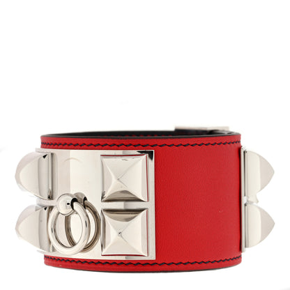 Hermes Swift Collier de Chien 24 Bracelet Rouge Vif Bleu Indigo 1 of 4