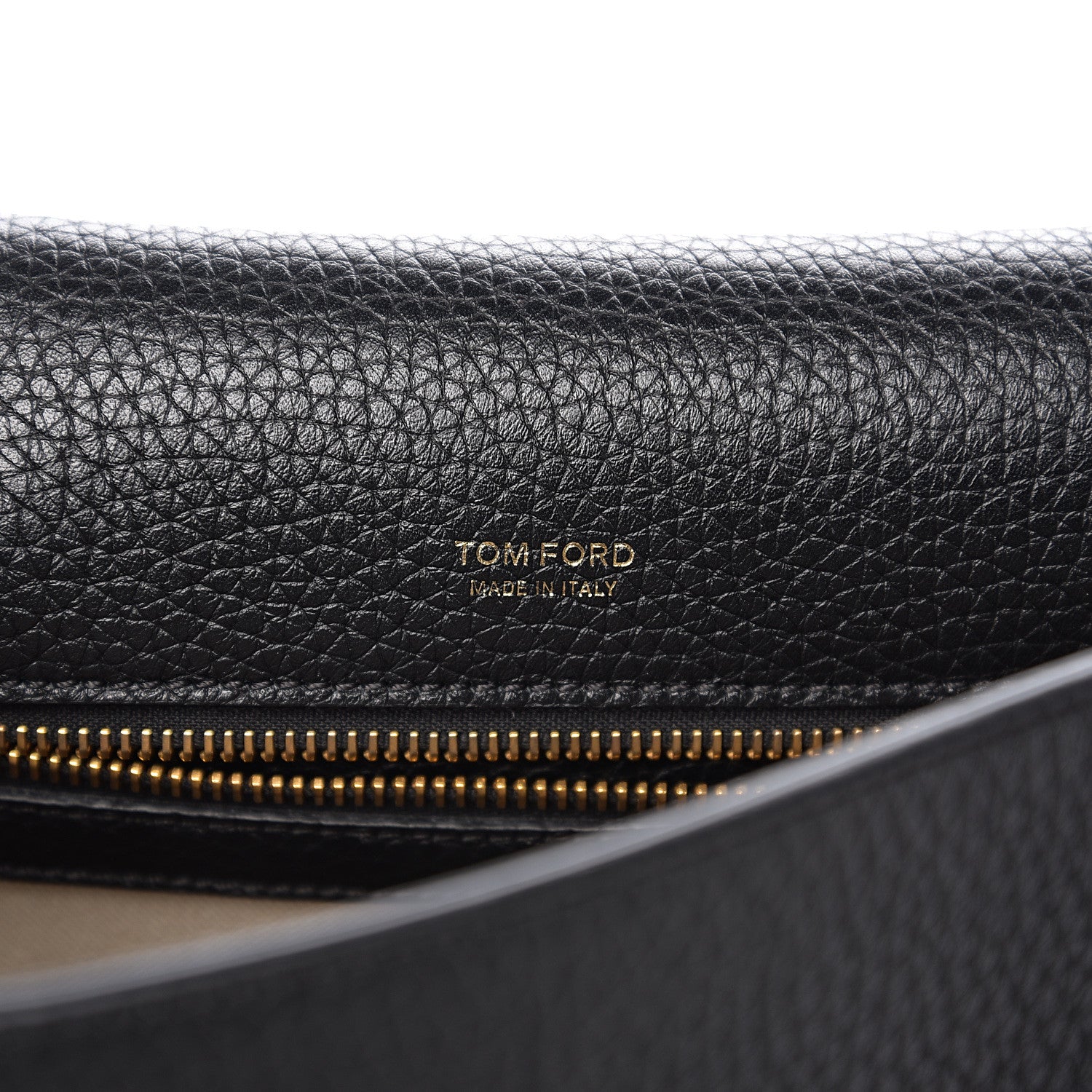 Tom Ford Calfskin Large T Clasp Tara Crossbody Bag Black 5 of 10