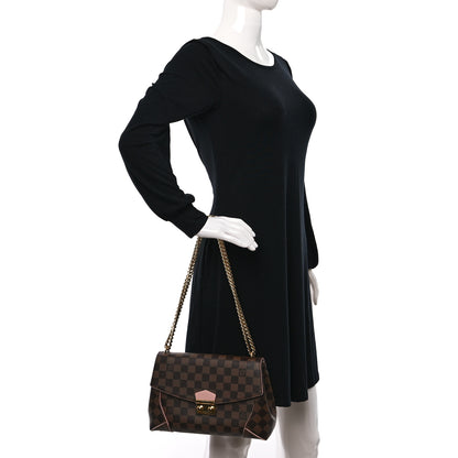 Louis Vuitton Damier Ebene Caissa Clutch Rose Ballerine 3 of 9