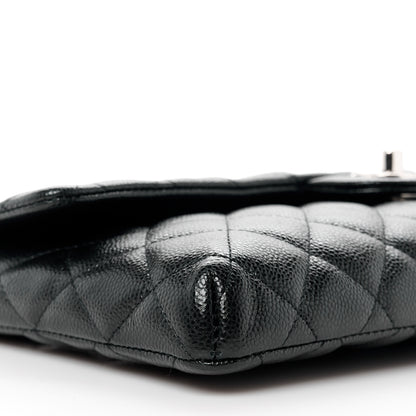 Chanel Caviar Quilted Flap Clutch Black 10 of 12