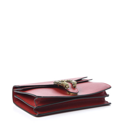 Gucci Dollar Calfskin Swarovski Crystal Small Dionysus Shoulder Bag Hibiscus Red 3 of 11
