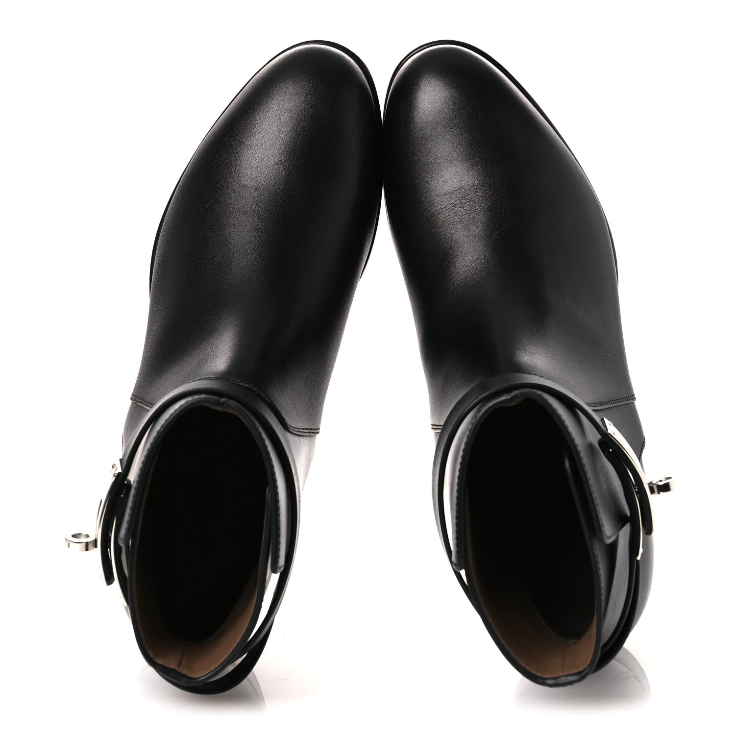 Hermes Calfskin Neo Low Boots 37 Black 2 of 12