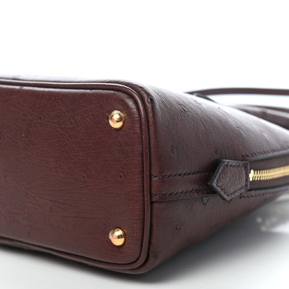 Hermes Ostrich Bolide Mini 1923 Rouge Sellier 9 of 9