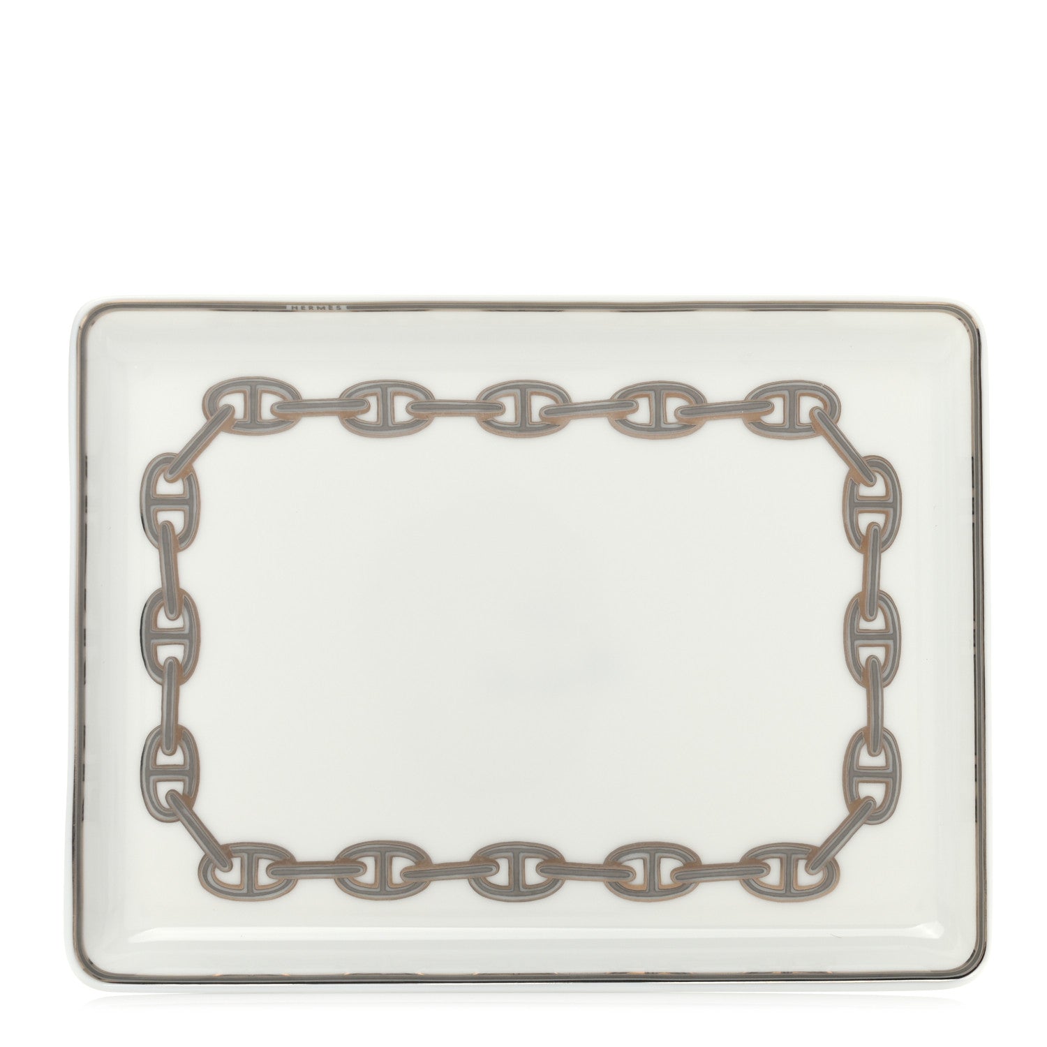 Hermes Porcelain Chaine d' Ancre Sushi Plate 1 of 6