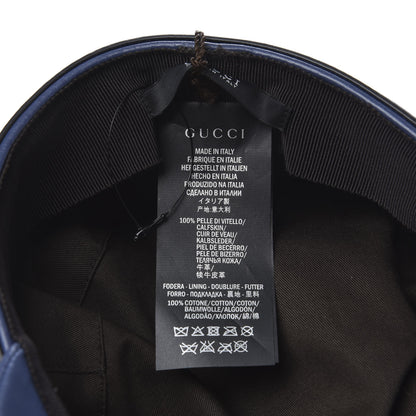 Gucci Calfskin Cellarius Hat S Washed Indigo 4 of 5