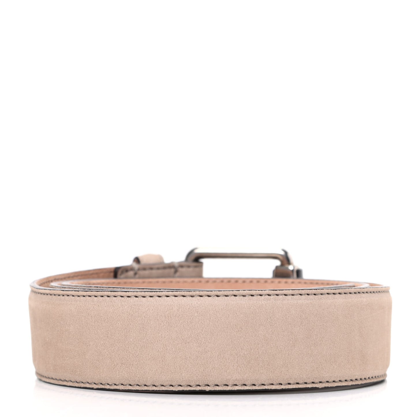 Suede Bamboo Buckle Belt 95 38 Beige