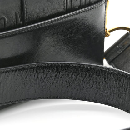 Christian Dior Crackled Lambskin 30 Montaigne Box Bag Black 12 of 13