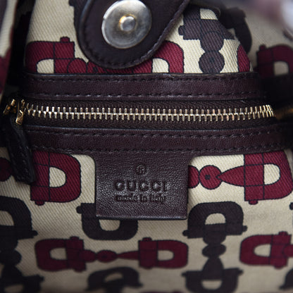 Gucci Guccissima Studded Pelham Shoulder Bag Dark Brown 8 of 10
