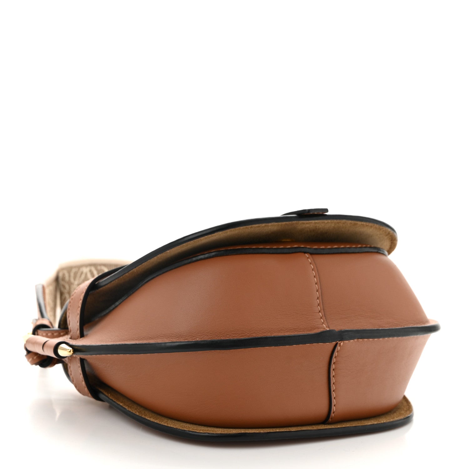 Loewe Calfskin Jacquard Mini Gate Dual Bag Tan 4 of 11